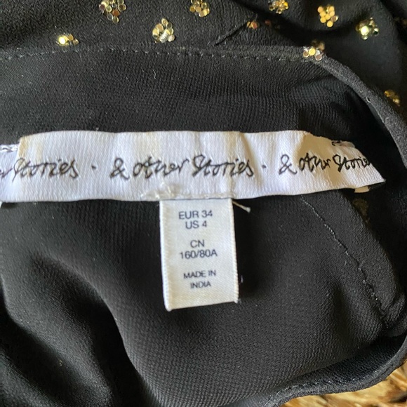 & Other Stories black sparkly dress - Picture 7 of 7